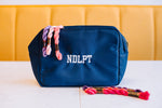 Load image into Gallery viewer, Solid Navy Project Pouch