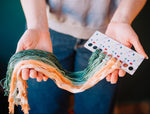 Load image into Gallery viewer, Rainbow Needlepoint Rectangle Floss Holder
