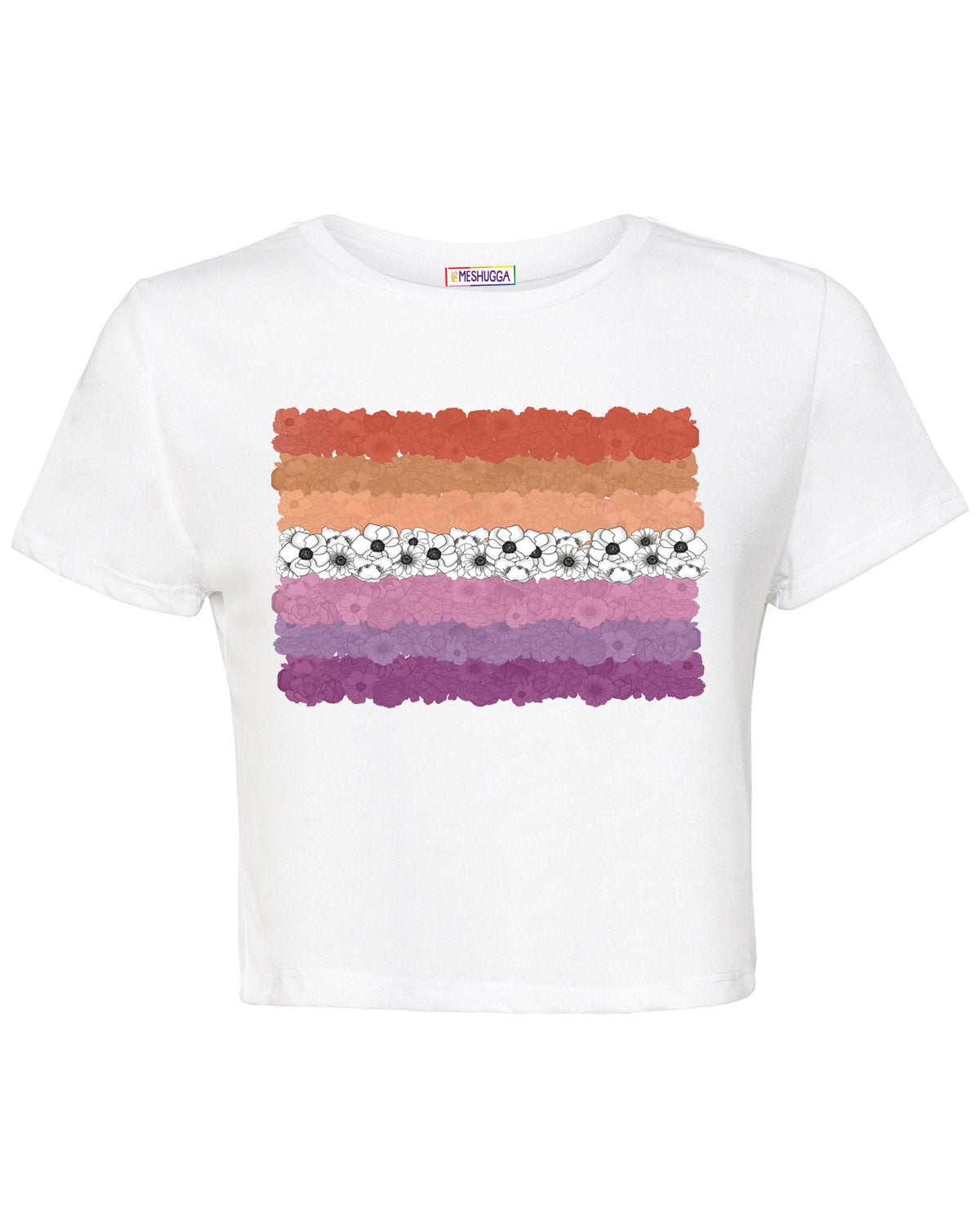 Floral Pride Collection - Lesbian Flag Crop