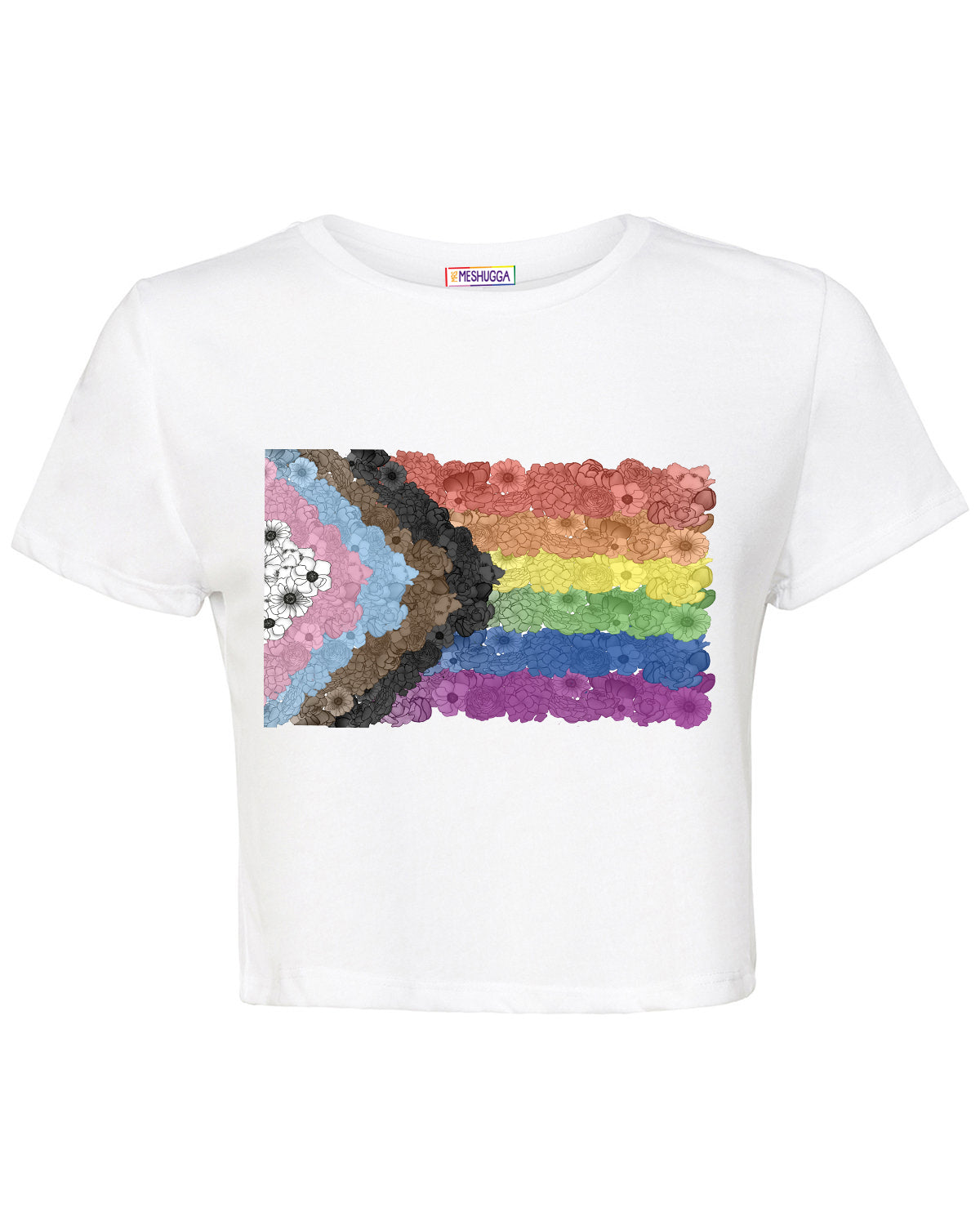 Floral Pride Collection - LGBTQ Flag Crop