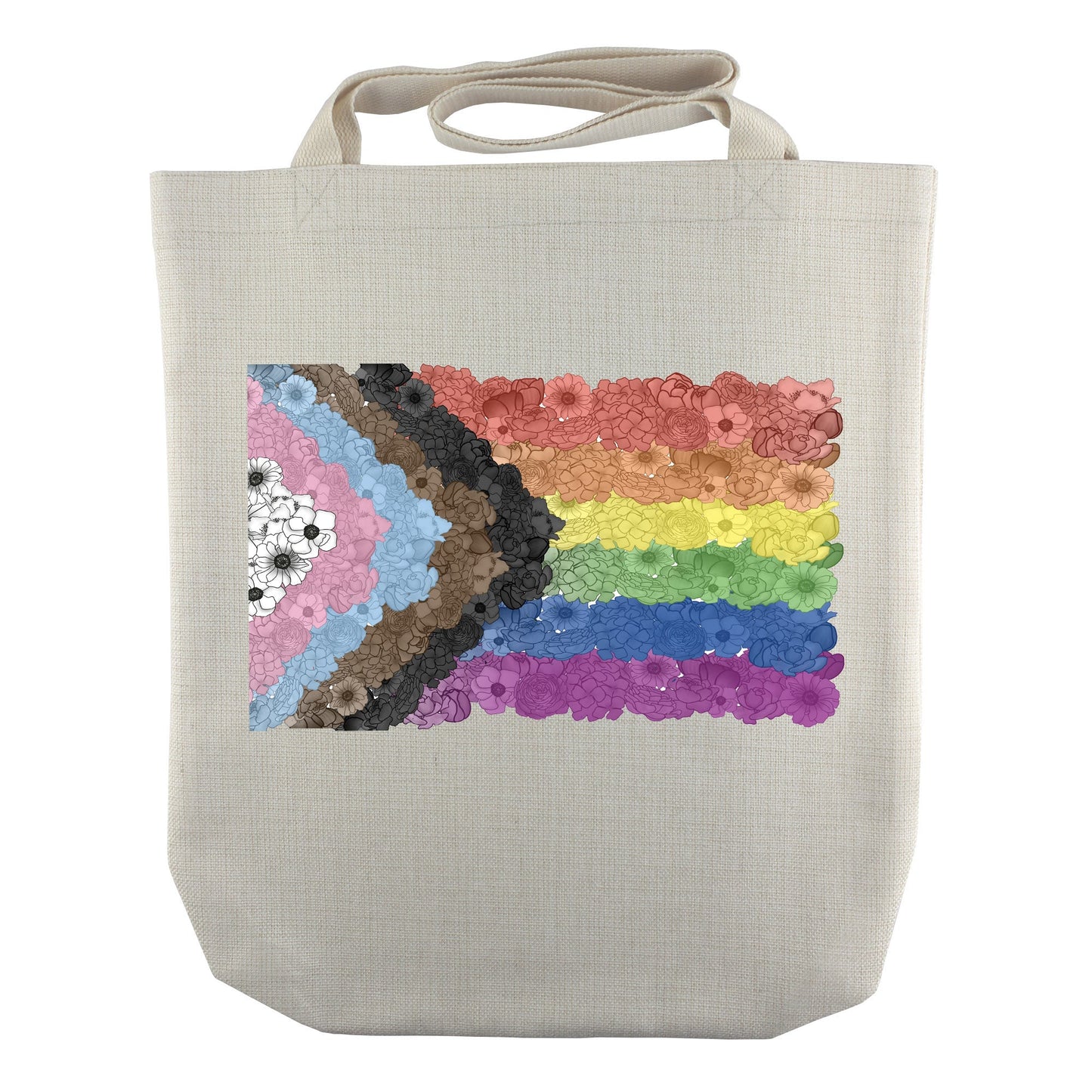 Floral Pride Collection - Pride Flag Tote