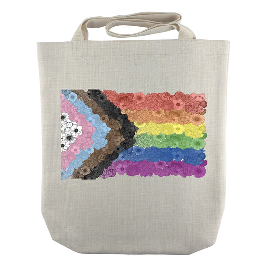 Floral Pride Collection - Pride Flag Tote | Accessories