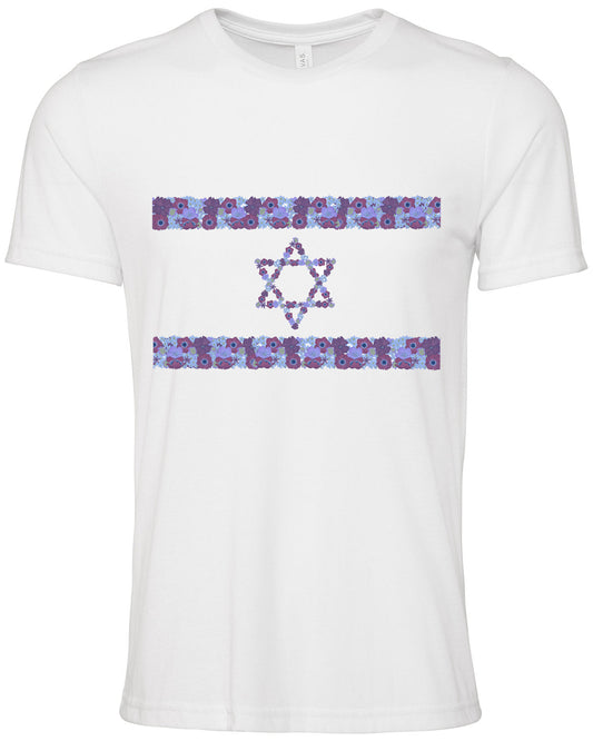 Israel Floral Flag Unisex Shirt | We Stand with Israel