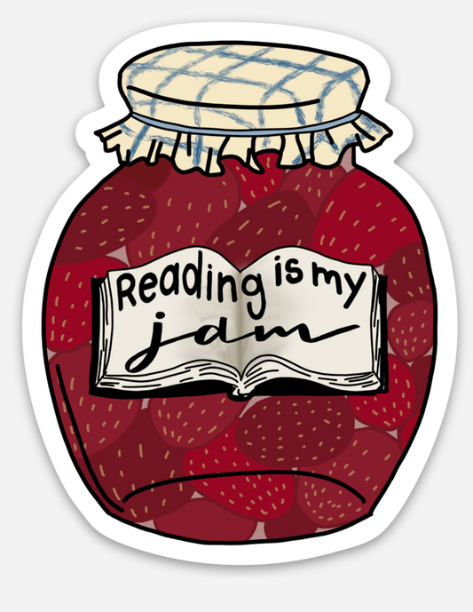 Reading Is My Jam Sticker | Products