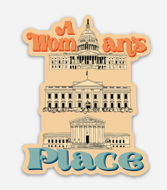 A Women's Place Sticker | Stickers & Paper