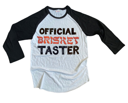 Official Brisket Taster Baseball Shirt - Adult | Official Taster/Maker Shirt
