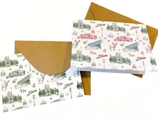 SOMA/MAPSO Toile Notecards | Jersey Proud
