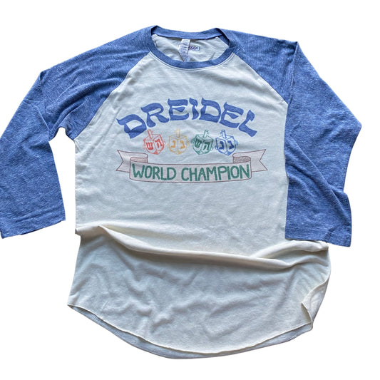 Dreidel Champ Baseball Shirt - Adult | Holiday