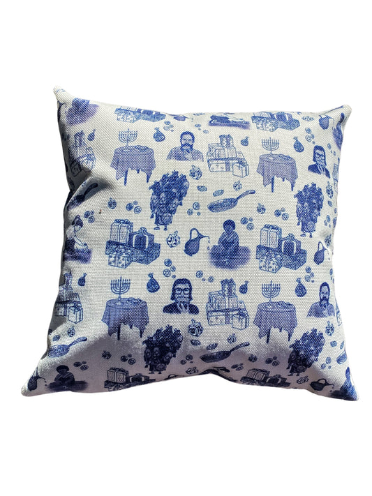 Hanukkah Toile PIllow Cover | Holiday