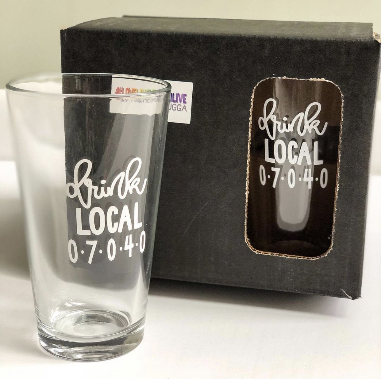 Drink Local Set of Four Pint Glasses