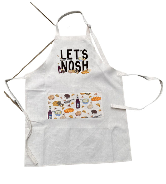 Let's Nosh Jewish Food Apron | Holiday