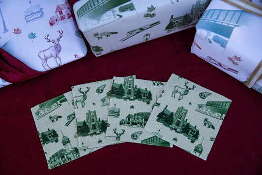 SOMA/MapSO Toile Cocktail Napkins | Jersey Proud